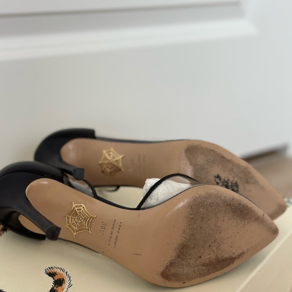 Charlotte Olympia Black Leather Pumps - Picture 6 of 6